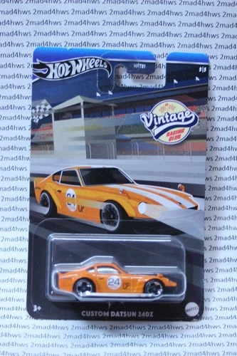 2024 Hot Wheels VINTAGE RACING CLUB 5/5 orange CUSTOM DATSUN 240Z JDM