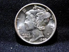 US 1940-S MERCURY DIME  BU FULL BANDS