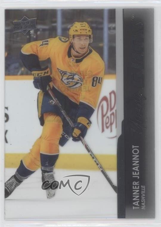 2021-22 Upper Deck Series 1 Young Guns Clear Cut Tanner Jeannot #222 Rookie RC