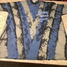 Vintage Orlando Magic T-Shirt Salem Sportswear Made in USA 90s NBA Acid Wash XL