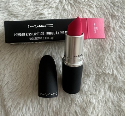 M.A.C Powder Kiss Lipstick 307 Fall In Love Pink