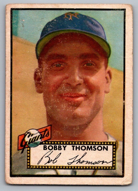 1952 Topps Set-Break #313 Bobby Thomson VG-VGEX (crease) *JAYSACE*
