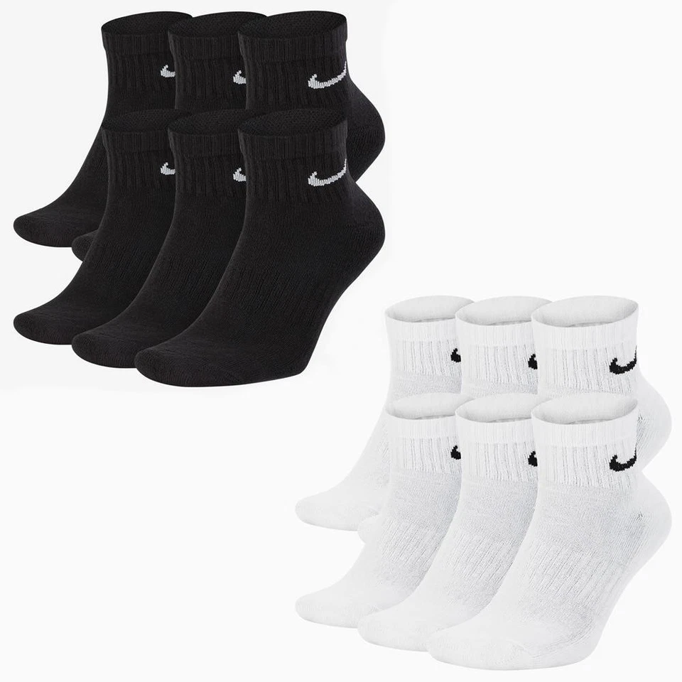 6 Paar Nike Everyday Cushioned Ankle Socken Knöchelsocken Sportsocken Kurzsocke - Bild 1 von 1