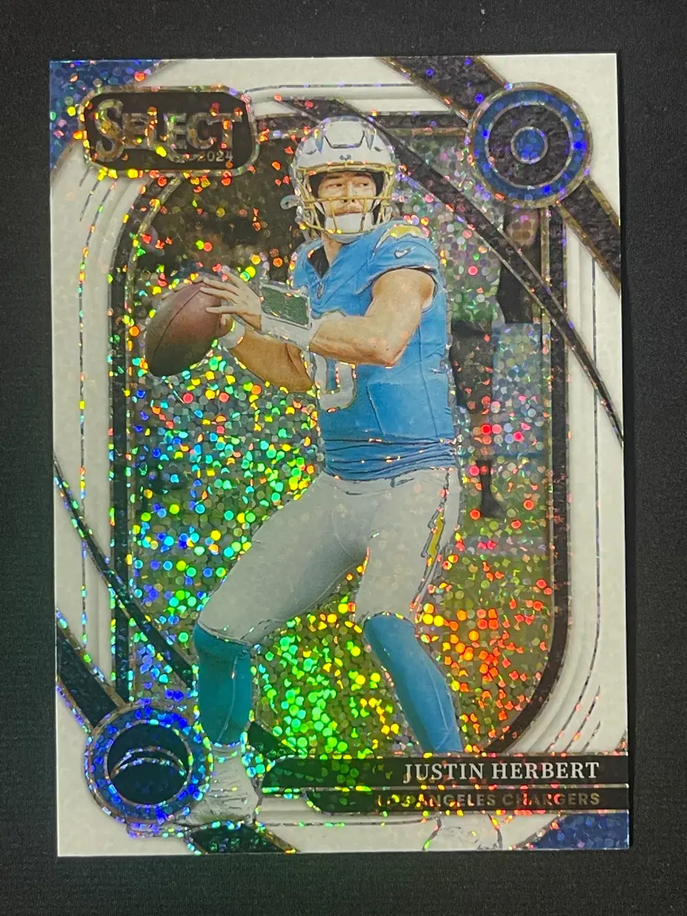 2024 Panini Select Club Level White Sparkle Prizm #232 Justin Herbert YT92