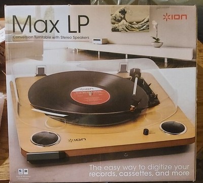 ION Audio Max LP - VinylRecord Player/Turntable with Built InSpeakers USB.