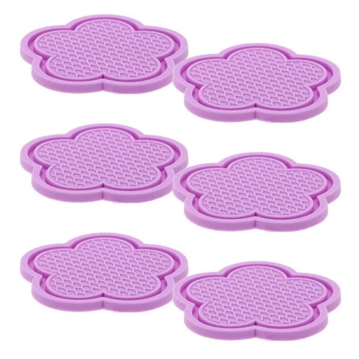 6 Pcs Car Flower Water Coaster Coasters for Cup Holders Anti Slip Absorbent - Image 1 of 4
