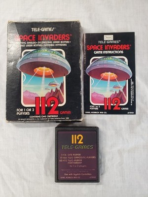 Atari 2600 VCS Space Invaders Complete In Box Sears Telegames CIB