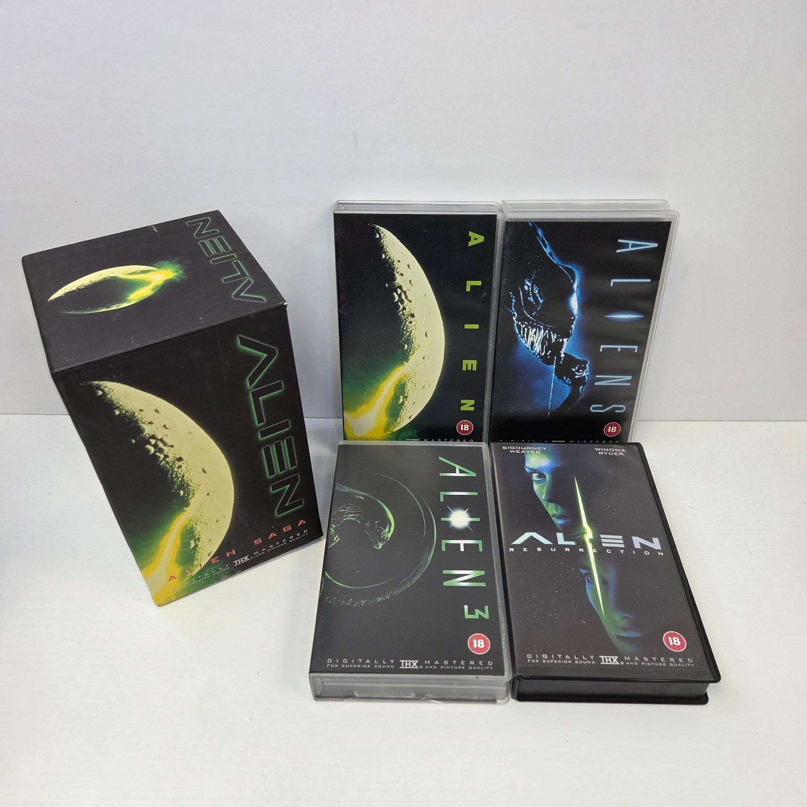 Alien VHS 1-4 Boxset Alien, Aliens, Alien 3, Alien Resurrection