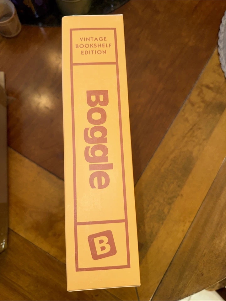 Boggle Vintage Bookshelf Edition Deluxe Linen Book Word Building Game New 1976 - Image 3 of 4
