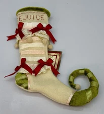 DEPT 56 PATIENCE BREWSTER KRINKLES REJOICE MINI JESTER ELF STOCKING