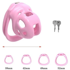 Latest Cobra Male Chastity Device Super Mini Cage with 4 Ring Cage Chastity Lock