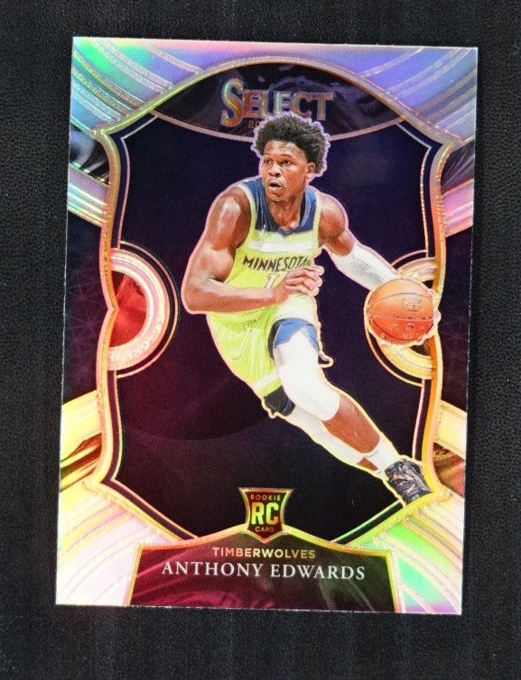 Anthony Edwards 2020-21 Panini Select Concourse Silver Prizm RC #61 -d