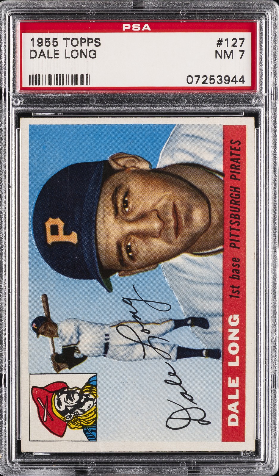 1955 TOPPS #127 DALE LONG PSA 7