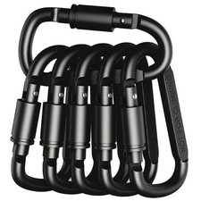 4-6pcs Carabiner Set for Key Camping Survival Edc Outdoor Keychain Clip Alloy Al