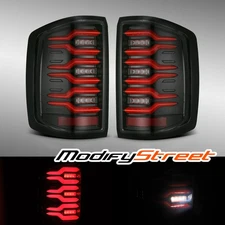 16-18 Silverado1500 15-19 2500/3500HD/Sierra 3500HD Smoke Lens LED Tail Lights