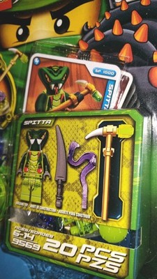 LEGO NINJAGO Spitta 9569 Spinjitzu Snake Spinner Card Game Deck