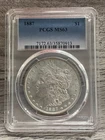 1887  MORGAN DOLLAR PCGS MS63