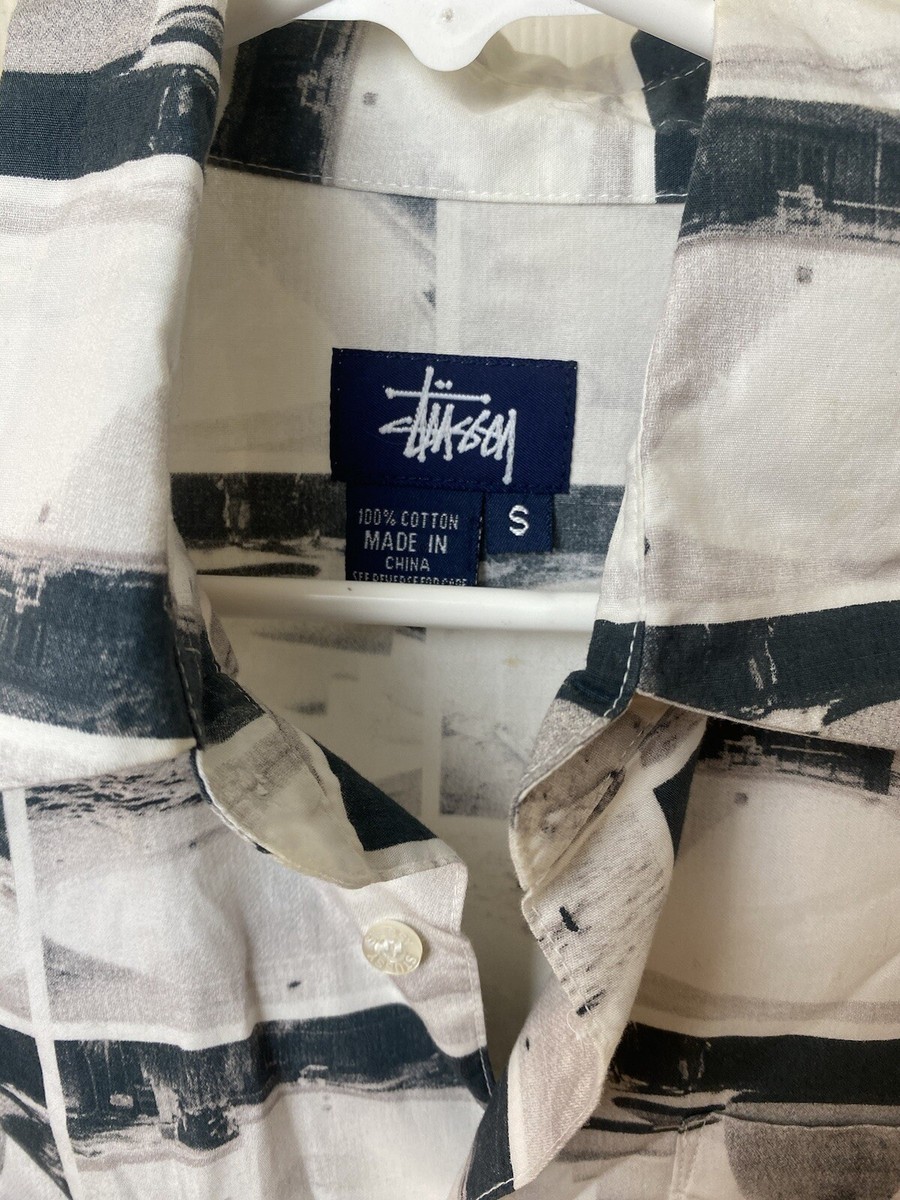 トップス 90s OLD STUSSY BUTTON DOWN SHIRT OLD STUSSY 90's Deadstock India Cotton Long Sleeve Shirt | eBay