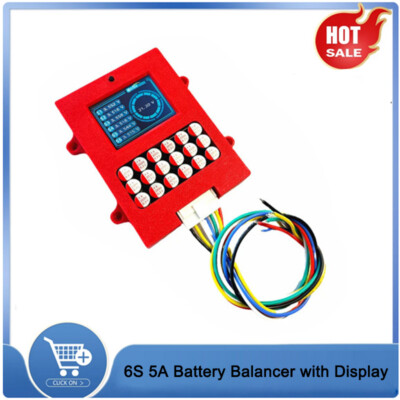 6S 5A Active Balancer Equalizer with Display for Lifepo4/Li-ion/LTO Battery AUS