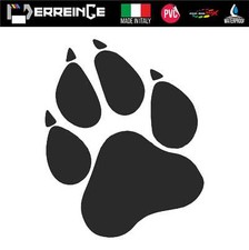 Sticker ZAMPA CANE GATTO IMPRONTA Adesivo Decal Laptop Auto Moto Casco Animali
