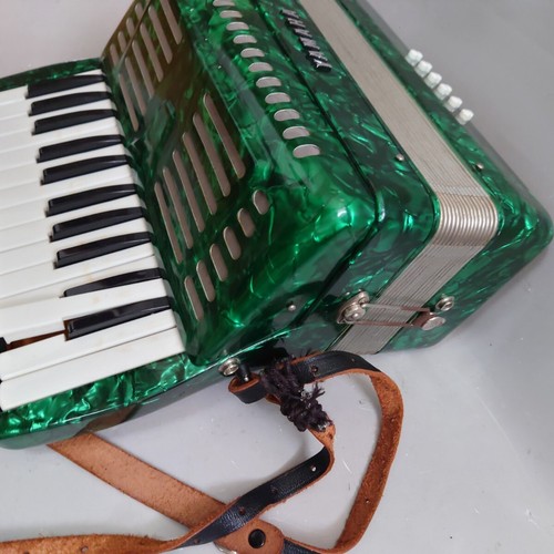 Yamaha Fisarmonica Verde Perla Tastiera 25 TastiLa Tastiera è Galleggiante Spedizione Gratuita - Foto 5 di 9