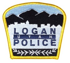 LOGAN UTAH UT Sheriff Police Patch MOUNTAINS SKYLINE 3.5”