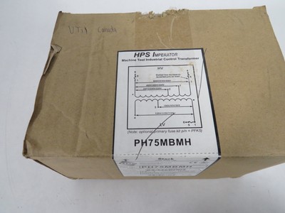 Hammond PH75MBMH Control Transformer 75VA Pri:600/480/240V 1PH 50/60Hz NEW