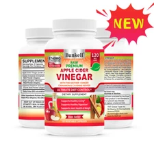 Apple Cider Vinegar Capsules 1500mg Natural Weight Loss Cleanse Overall Health