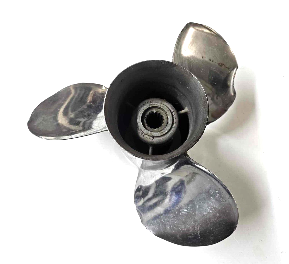 Michigan Wheel Mercury Propeller 13 3/4 X 21 RH Stainless 3 Blade  
