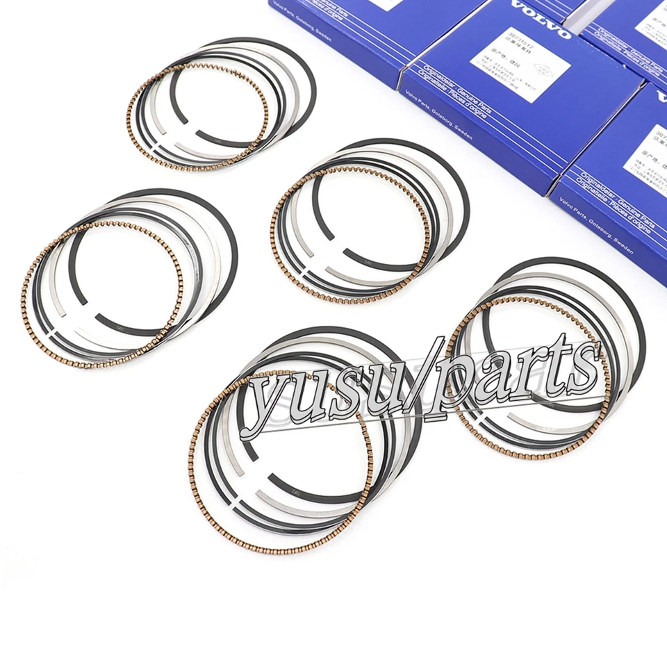 Piston Rings Set STD For Volvo S40 S60 S80 C30 C70 XC90 2.4 2.5 L5 B5244S B5254T — 第 2/4 张图片