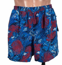 Vintage 90s laguna swim trunks shorts mens l 2XL Blue All Over Multi Colors NWT