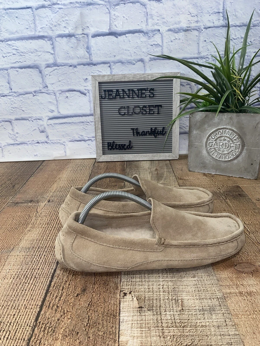 UGG ASCOT PINNACLE SAND SHEARLING HORWEEN LEATHER SHOE US 9 eBay