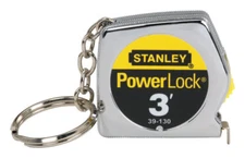 Stanley 39-130 PowerLock Key Chain Tape Measure 1/4 in. W x 3 ft. L