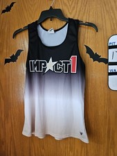 Varsity Spirit Cheer Tank Top Impact 1 onefamily Sz Sm Ombre Shade Back White