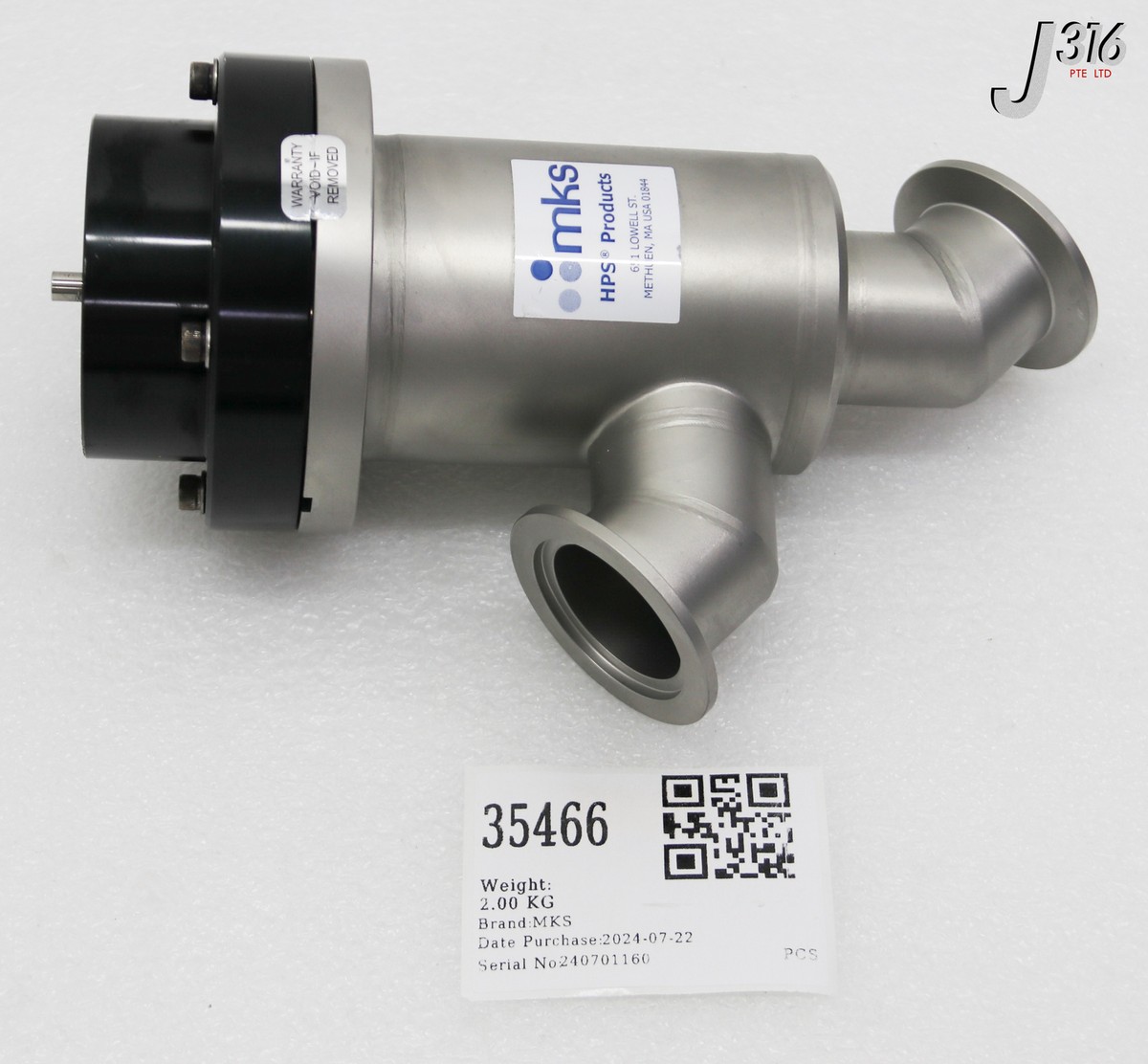 35466 MKS ROUGHING VALVE 3870-06521, 100016770 | eBay