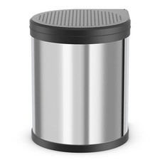 Hailo Compact-Box M Trash Can, 4 Gal, Lid-Lift, Kitchen Bin, Steel (Open Box)
