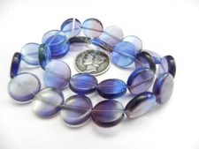 Riviera Sunset Blend 12mm Glass Coin Beads
