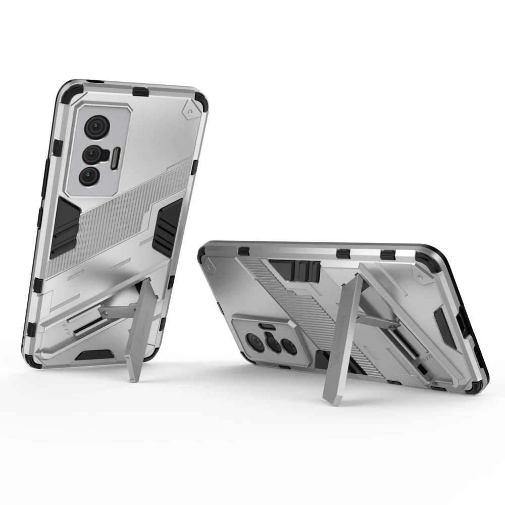 Vivo X70 Shockproof TPU PC Bumper Stand Protective Phone Case