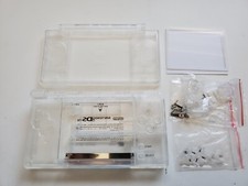 Nintendo DS Lite Full Replacement Housing Shell Screen Lens clear white US 