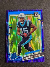Jonathan Mingo 2023 Donruss Optic Rated Rookie Purple Shock Flash Prizm #215