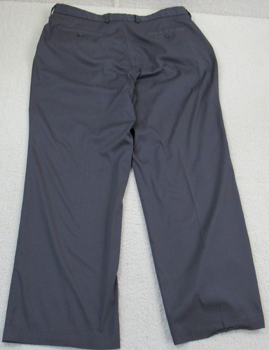 Pebble Beach Hose Herren 38x30 Performance Golf Grau Reise Flat Front Straight - Bild 3 von 16