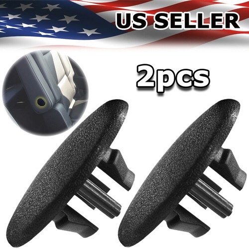 2013 Silverado Armrest 2x Black Plastic Rear Seat Armrest Bolt Cover Caps For Chevy Suburban/GMC Yukon (2007-2018) Car Interior Trim Covers - Foto 3
