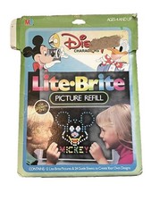 Vintage LITE BRITE DISNEY PICTURE REFILL Mickey Disney Characters Toys Replace