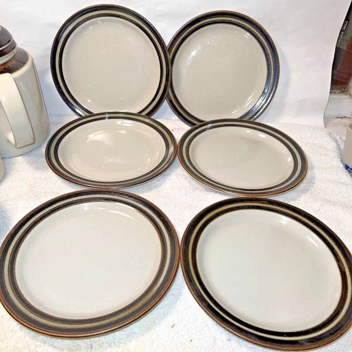 11) pcs vintage ARABIA Karelia dinnerware by Anja Jaatinen