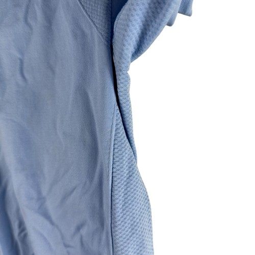Tory Burch Sport Womens 1/4 Zip Pullover Baby Blue Sweatshirt Size Medium - Picture 6 of 13
