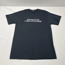 Sik World Mens Medium “Beauty Is Only A Light-Switch Away” 2009 Graphic Y2K