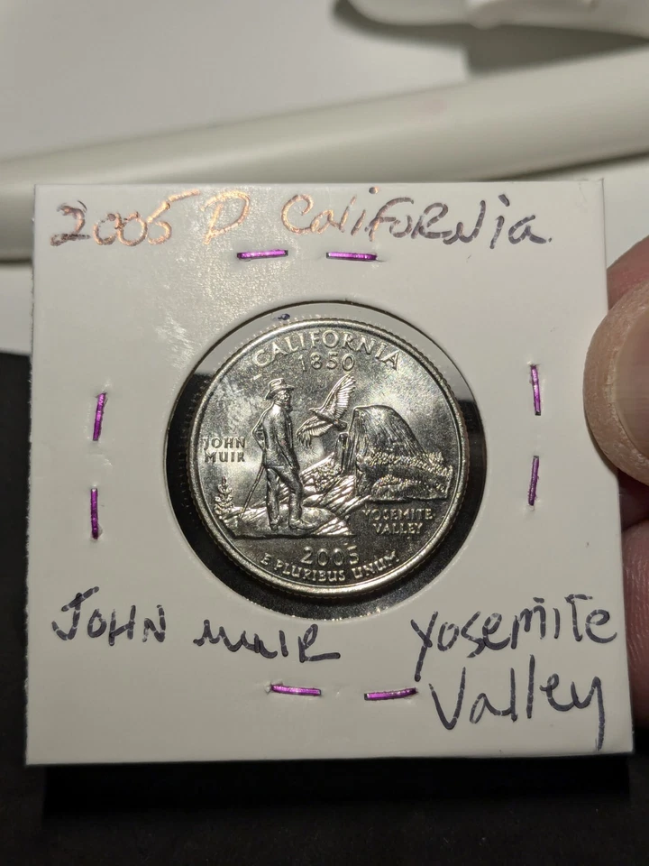 2005 D Washington 50 State Quarter Mint State Satin Finish California Yosemite - Image 3 of 4