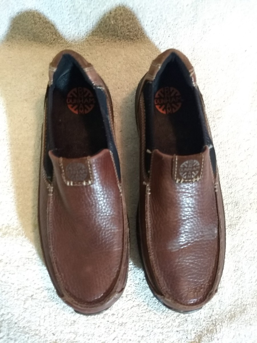 Dunham Bradford Men\'s Brown Full Grain Leather Loafer Shoes Size 9 D Dunham Loafers Brown Pebbeled Leather Waterproof Rollbar  main image 3