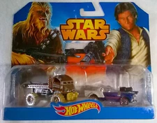 Hot Wheels - Disney Star Wars - Chewbacca & Hans Solo Twin Pack - 1:64 model.