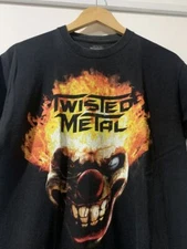 Twisted Metal Retro style Men Women classic T shirt Heavy cotton